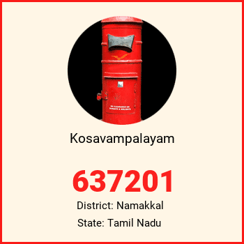 Kosavampalayam pin code, district Namakkal in Tamil Nadu