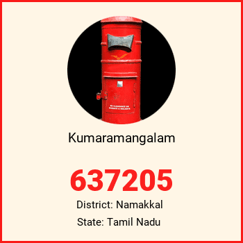 Kumaramangalam pin code, district Namakkal in Tamil Nadu