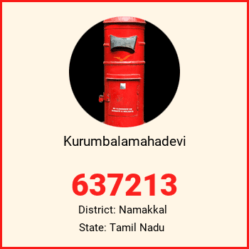 Kurumbalamahadevi pin code, district Namakkal in Tamil Nadu
