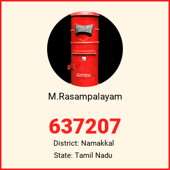 M.Rasampalayam pin code, district Namakkal in Tamil Nadu