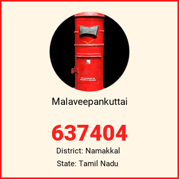 Malaveepankuttai pin code, district Namakkal in Tamil Nadu