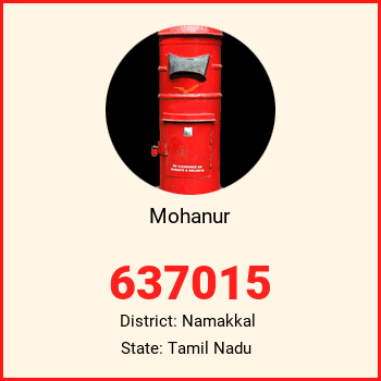 Mohanur pin code, district Namakkal in Tamil Nadu