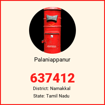 Palaniappanur pin code, district Namakkal in Tamil Nadu