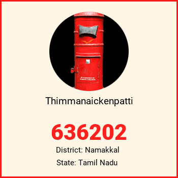 Thimmanaickenpatti pin code, district Namakkal in Tamil Nadu