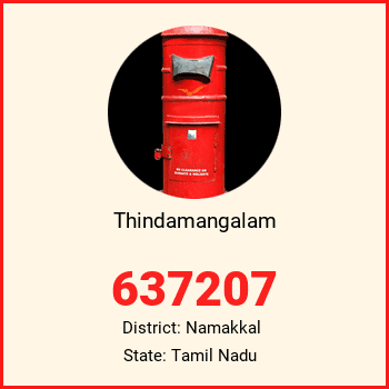 Thindamangalam pin code, district Namakkal in Tamil Nadu