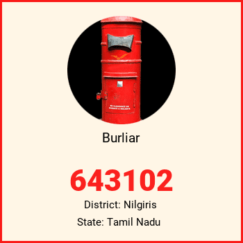 Burliar pin code, district Nilgiris in Tamil Nadu
