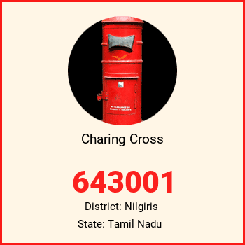 Charing Cross pin code, district Nilgiris in Tamil Nadu