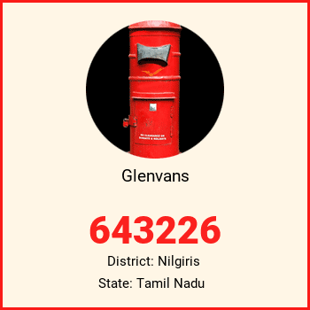 Glenvans pin code, district Nilgiris in Tamil Nadu