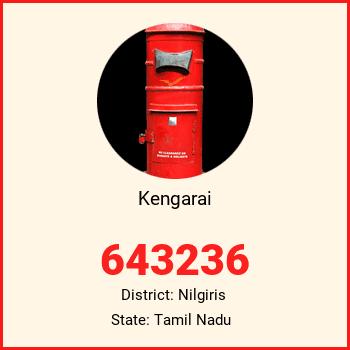 Kengarai pin code, district Nilgiris in Tamil Nadu