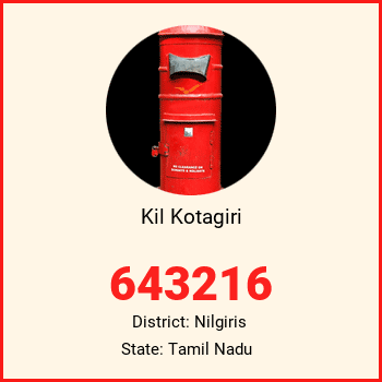 Kil Kotagiri pin code, district Nilgiris in Tamil Nadu