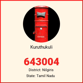 Kuruthukuli pin code, district Nilgiris in Tamil Nadu
