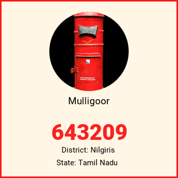 Mulligoor pin code, district Nilgiris in Tamil Nadu