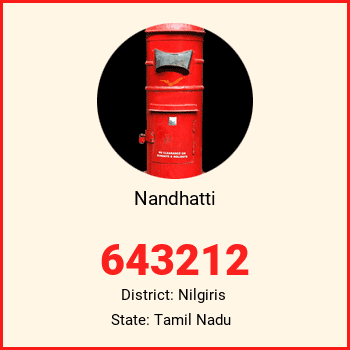 Nandhatti pin code, district Nilgiris in Tamil Nadu