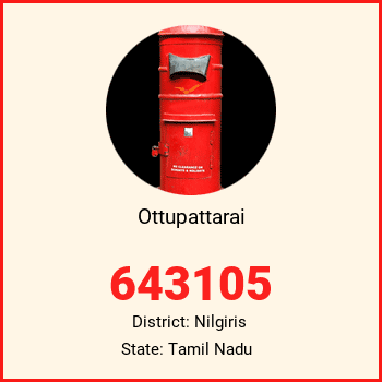 Ottupattarai pin code, district Nilgiris in Tamil Nadu