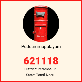 Puduammapalayam pin code, district Perambalur in Tamil Nadu