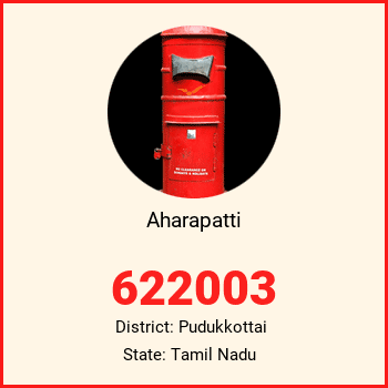 Aharapatti pin code, district Pudukkottai in Tamil Nadu