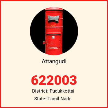 Attangudi pin code, district Pudukkottai in Tamil Nadu