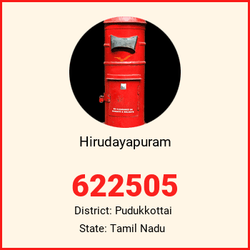 Hirudayapuram pin code, district Pudukkottai in Tamil Nadu
