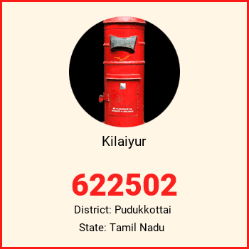 Kilaiyur pin code, district Pudukkottai in Tamil Nadu
