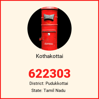 Kothakottai pin code, district Pudukkottai in Tamil Nadu