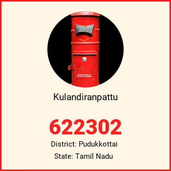 Kulandiranpattu pin code, district Pudukkottai in Tamil Nadu
