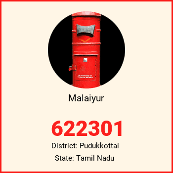 Malaiyur pin code, district Pudukkottai in Tamil Nadu