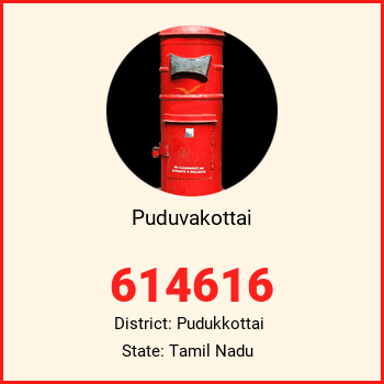 Puduvakottai pin code, district Pudukkottai in Tamil Nadu