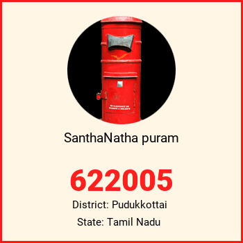 SanthaNatha puram pin code, district Pudukkottai in Tamil Nadu