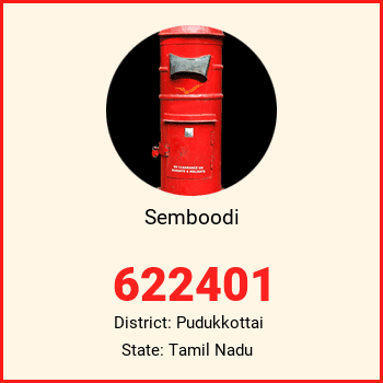Semboodi pin code, district Pudukkottai in Tamil Nadu