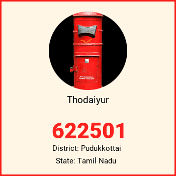 Thodaiyur pin code, district Pudukkottai in Tamil Nadu