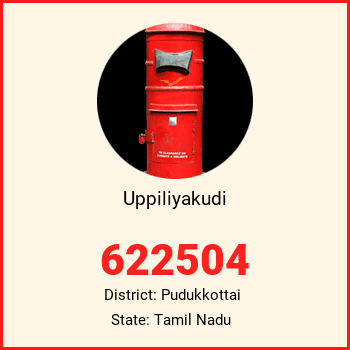 Uppiliyakudi pin code, district Pudukkottai in Tamil Nadu