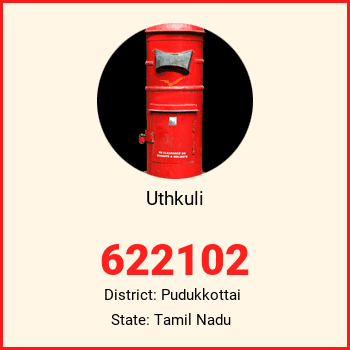 Uthkuli pin code, district Pudukkottai in Tamil Nadu