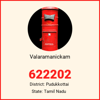 Valaramanickam pin code, district Pudukkottai in Tamil Nadu