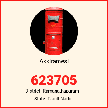 Akkiramesi pin code, district Ramanathapuram in Tamil Nadu