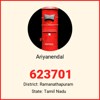 Ariyanendal pin code, district Ramanathapuram in Tamil Nadu