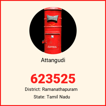 Attangudi pin code, district Ramanathapuram in Tamil Nadu