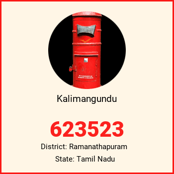 Kalimangundu pin code, district Ramanathapuram in Tamil Nadu