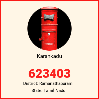 Karankadu pin code, district Ramanathapuram in Tamil Nadu