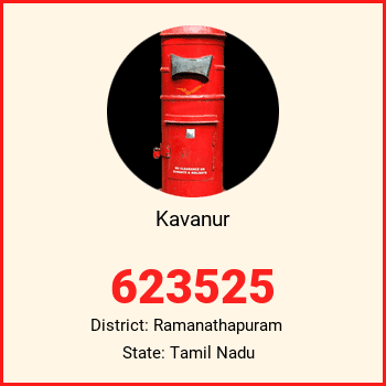 Kavanur pin code, district Ramanathapuram in Tamil Nadu