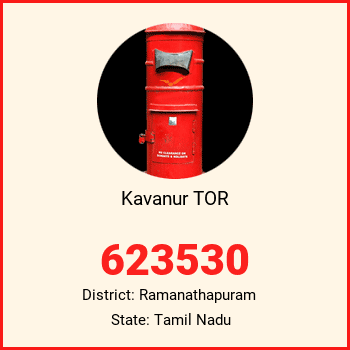 Kavanur TOR pin code, district Ramanathapuram in Tamil Nadu