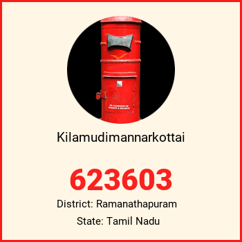 Kilamudimannarkottai pin code, district Ramanathapuram in Tamil Nadu