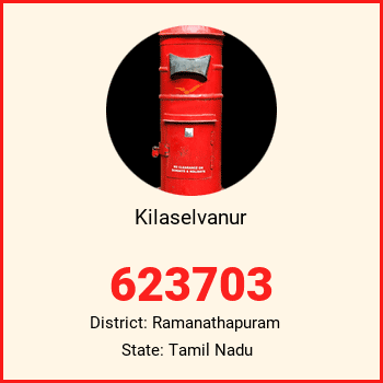 Kilaselvanur pin code, district Ramanathapuram in Tamil Nadu