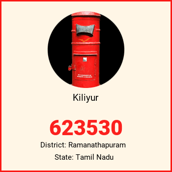 Kiliyur pin code, district Ramanathapuram in Tamil Nadu