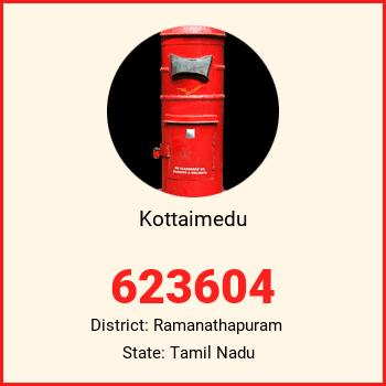 Kottaimedu pin code, district Ramanathapuram in Tamil Nadu