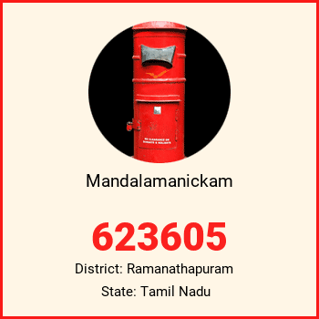 Mandalamanickam pin code, district Ramanathapuram in Tamil Nadu