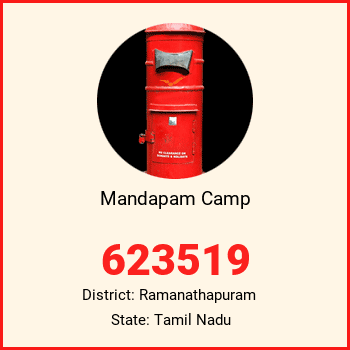 Mandapam Camp pin code, district Ramanathapuram in Tamil Nadu