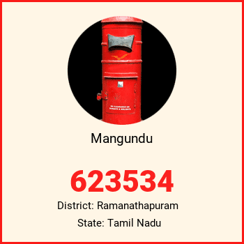 Mangundu pin code, district Ramanathapuram in Tamil Nadu