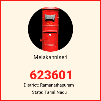 Melakanniseri pin code, district Ramanathapuram in Tamil Nadu