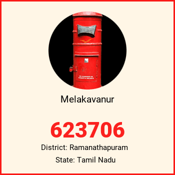 Melakavanur pin code, district Ramanathapuram in Tamil Nadu