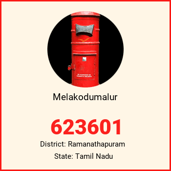 Melakodumalur pin code, district Ramanathapuram in Tamil Nadu